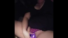 Girlfriend Plays With Herself In The Car To Screaming Orgasm