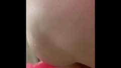 BBW FUCKS HERSELF IN THE ASS WITH 8 INCH DILDO UNTIL SHE CUMS