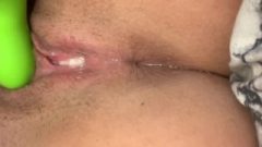 Masterbation With Multiple Squirts And Creamy REAL Orgasm And Contractions