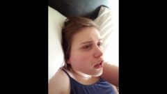 Orgasm. Tired Brunette Smashed Sensless Before Highchool!!