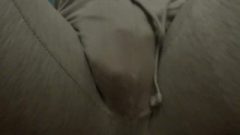 Authentic Orgasm Gush Grey Yoga Pants Nubile Pee