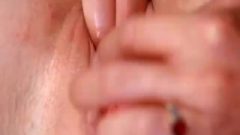 Intense Close Up View Of Fat Cunt Licking Tongue Nailing