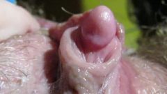 Intense Close Up On My Erected Labia After Orgasm