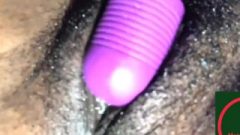 Authentic Orgasm Contraction, Wet Black Pusssy.